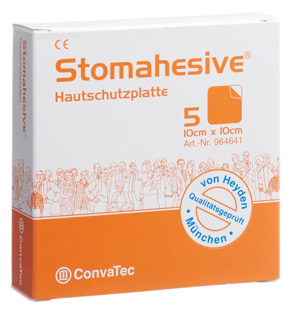 STOMAHESIVE Plaques Protection Peau 10x10cm 5 pièces | Barrière