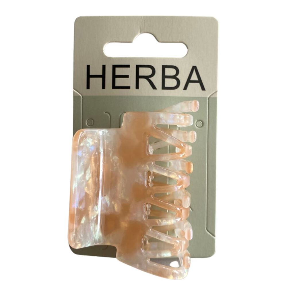 HERBA Klammer 6cm Acetat | Blanc Rose