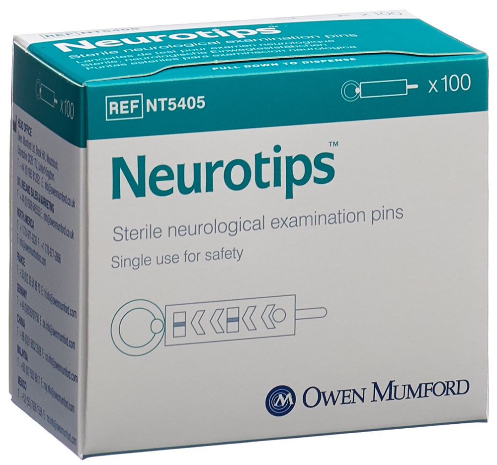 NEURO-PEN Neurotips 100 pièces | Test Neurologique