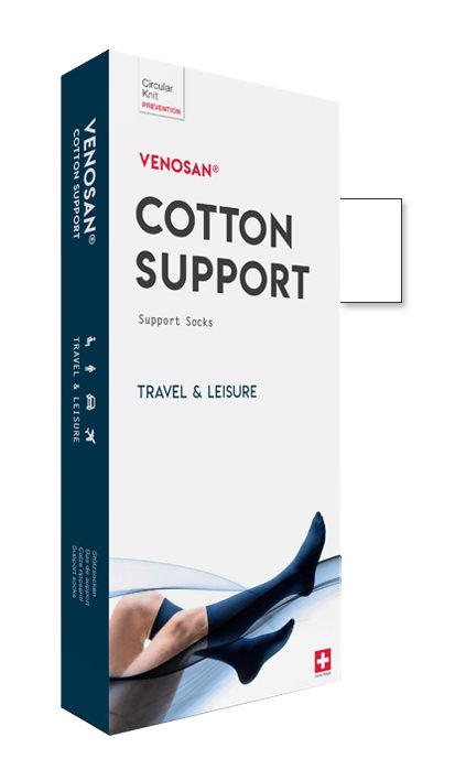 VENOSAN COTTON SUPPORT Chaussettes L white 1 paire | Compression