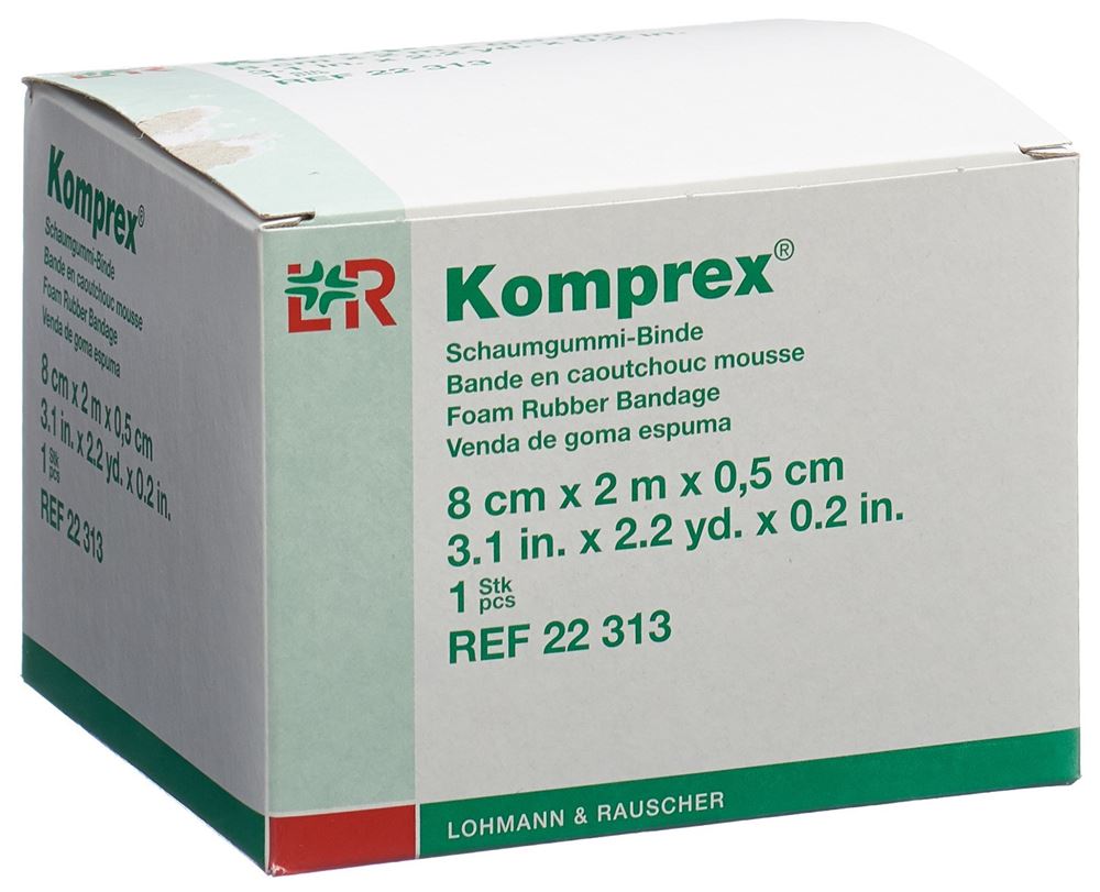 KOMPREX Bande Mousse 0.5cm 8x200cm Blanc | Protection