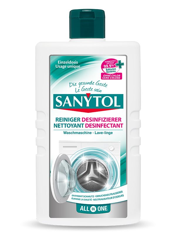SANYTOL Nettoyant Désinfectant Lave-Linge 250ml | Lave-Linge Sain
