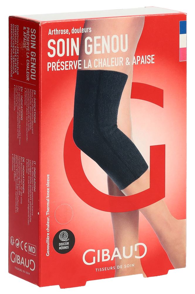 GIBAUD CHALEUR Genouillère L Anthracite | Chaleur