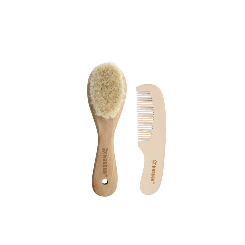HAAKAA Set brosse et peigne bébé 2 pièces | Douceur