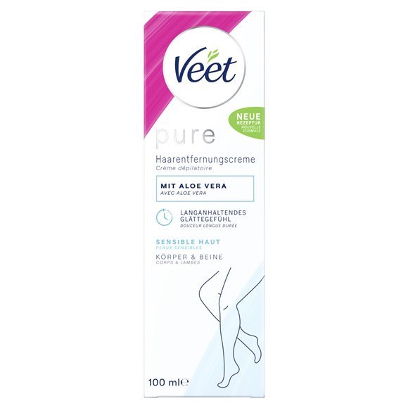 VEET Pure Crème Épilatoire Peaux Sensibles 100ml | Confort