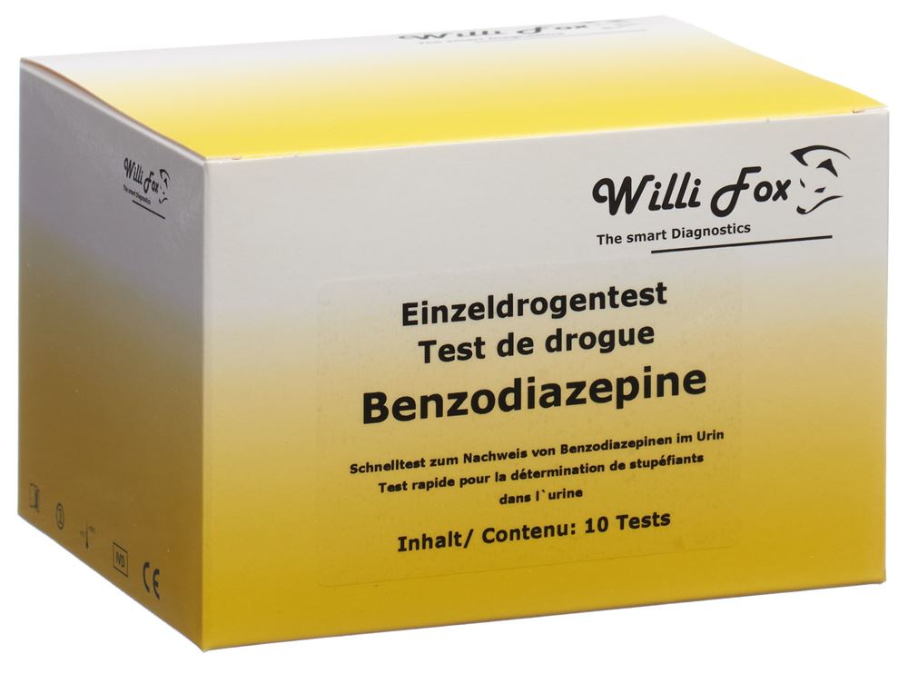WILLI FOX Benzodiazepine Urin Test 10 pièces | Test Drogues