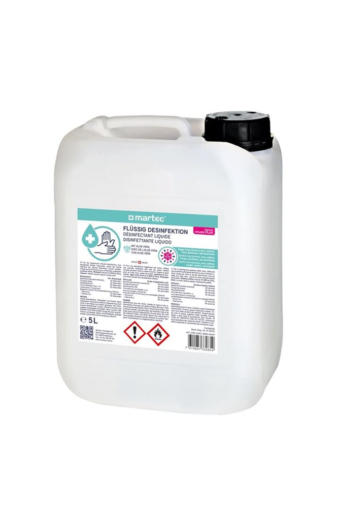 MARTEC Désinfectant Liquide Aloe Vera 5L | Hygiène Efficace