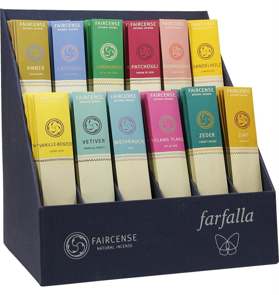 FAIRCENSE Display Bâtons Encens Assortis 12x10 pièces | Assortiment