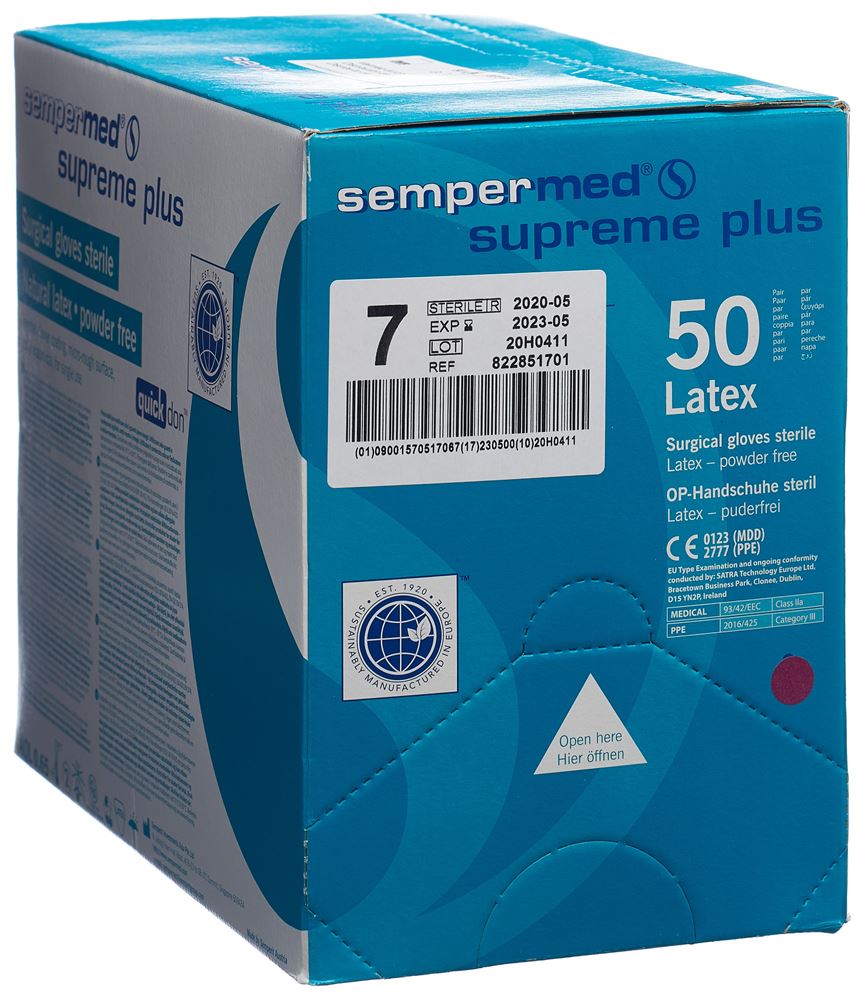 SEMPERMED Supreme Plus Gants OP 7 | 50 paires