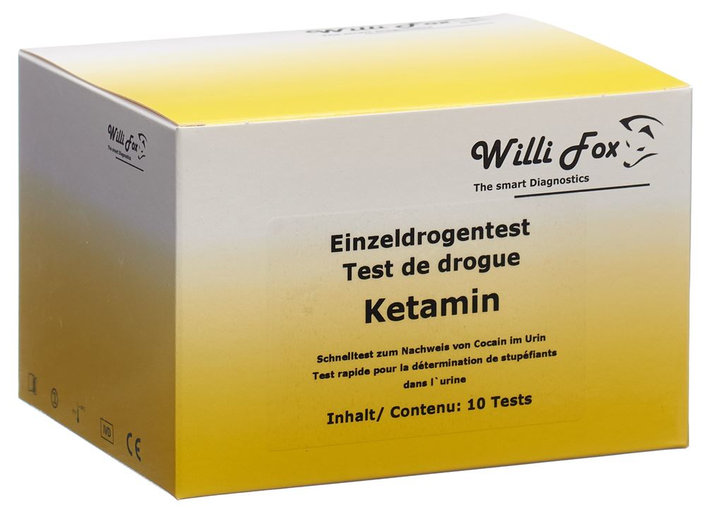 WILLI FOX Ketamine Urin Test 10 pièces | Test Drogues