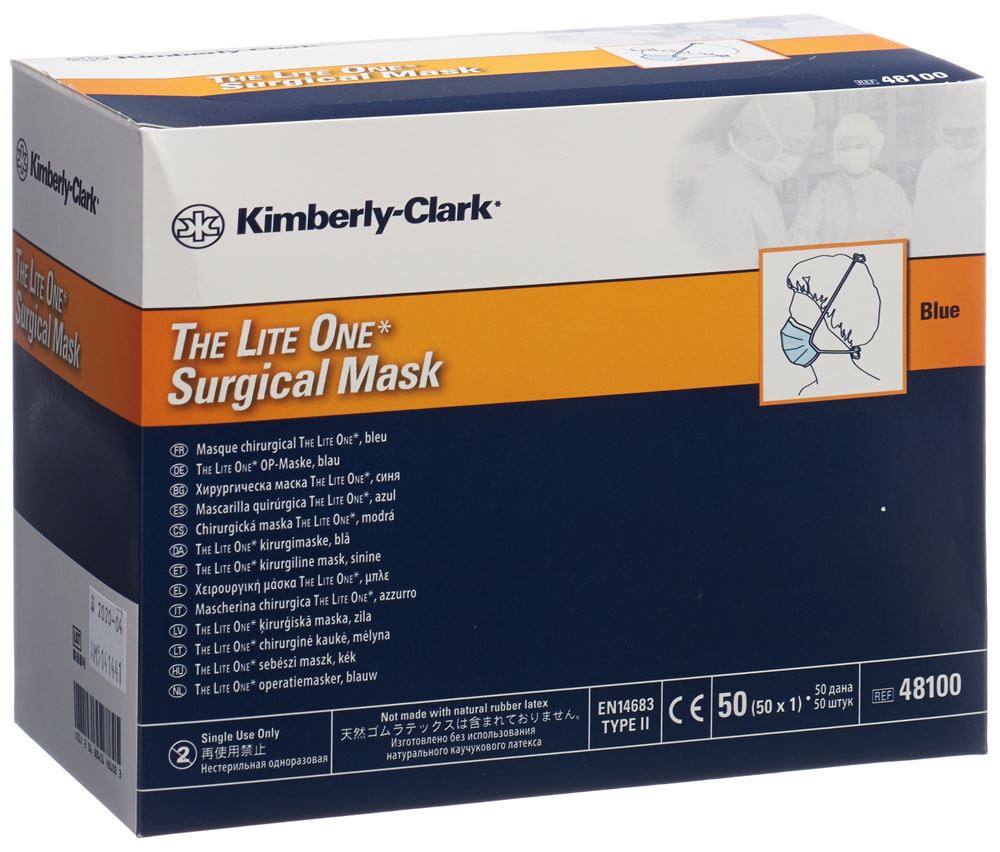 HALYARD Masque chirurgical | Lite One bleu