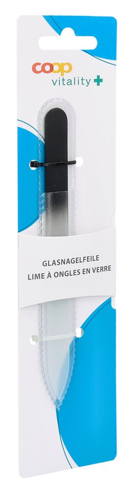 COOP VITALITY Lime à Ongles Verre Noir 14cm | Douceur &amp; Brillance
