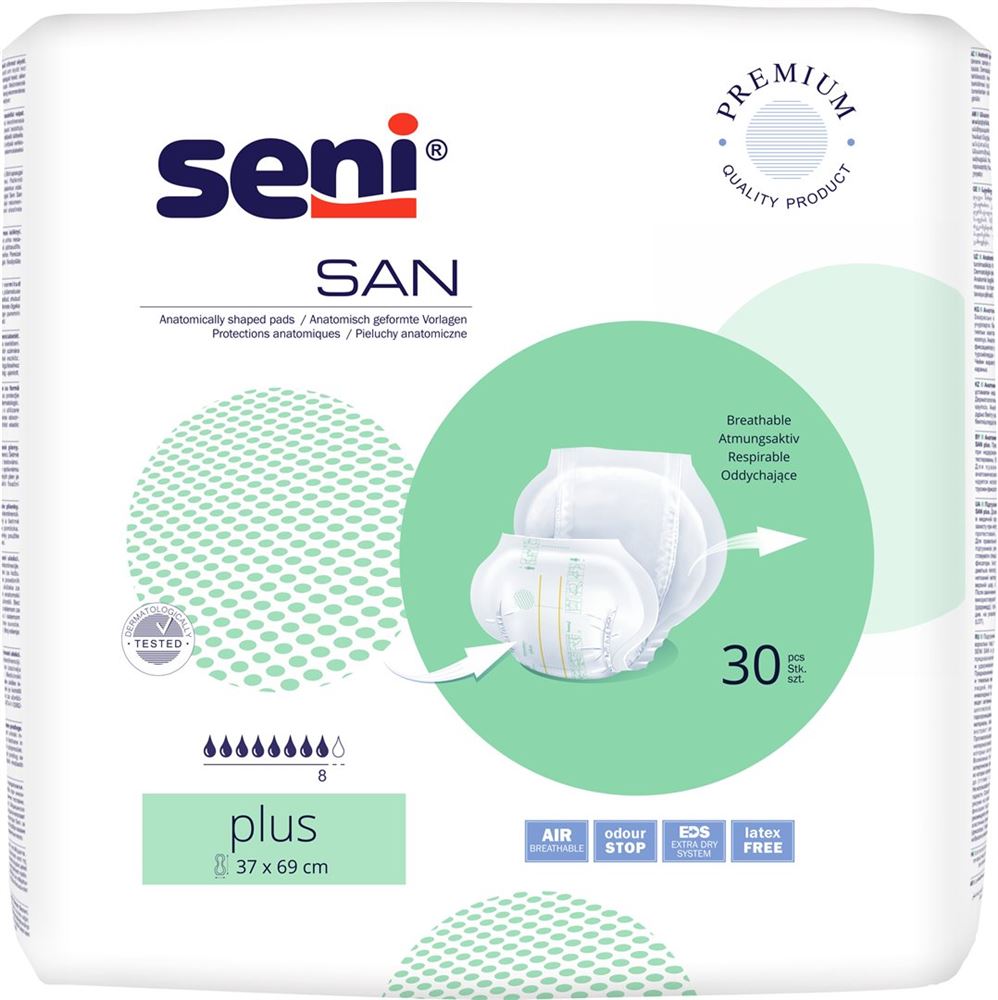 SENI San Plus Protections 30 pièces | Absorption Renforcée
