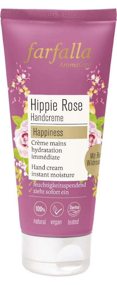 FARFALLA Crème Mains Hippie Rose 50ml | Apaisante