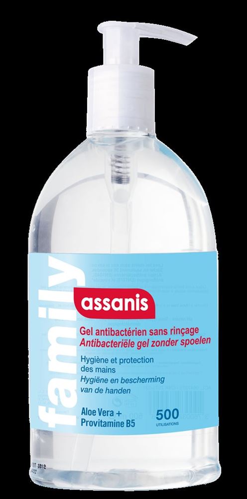 ASSANIS Gel Antibactérien 500ml | Hygiène