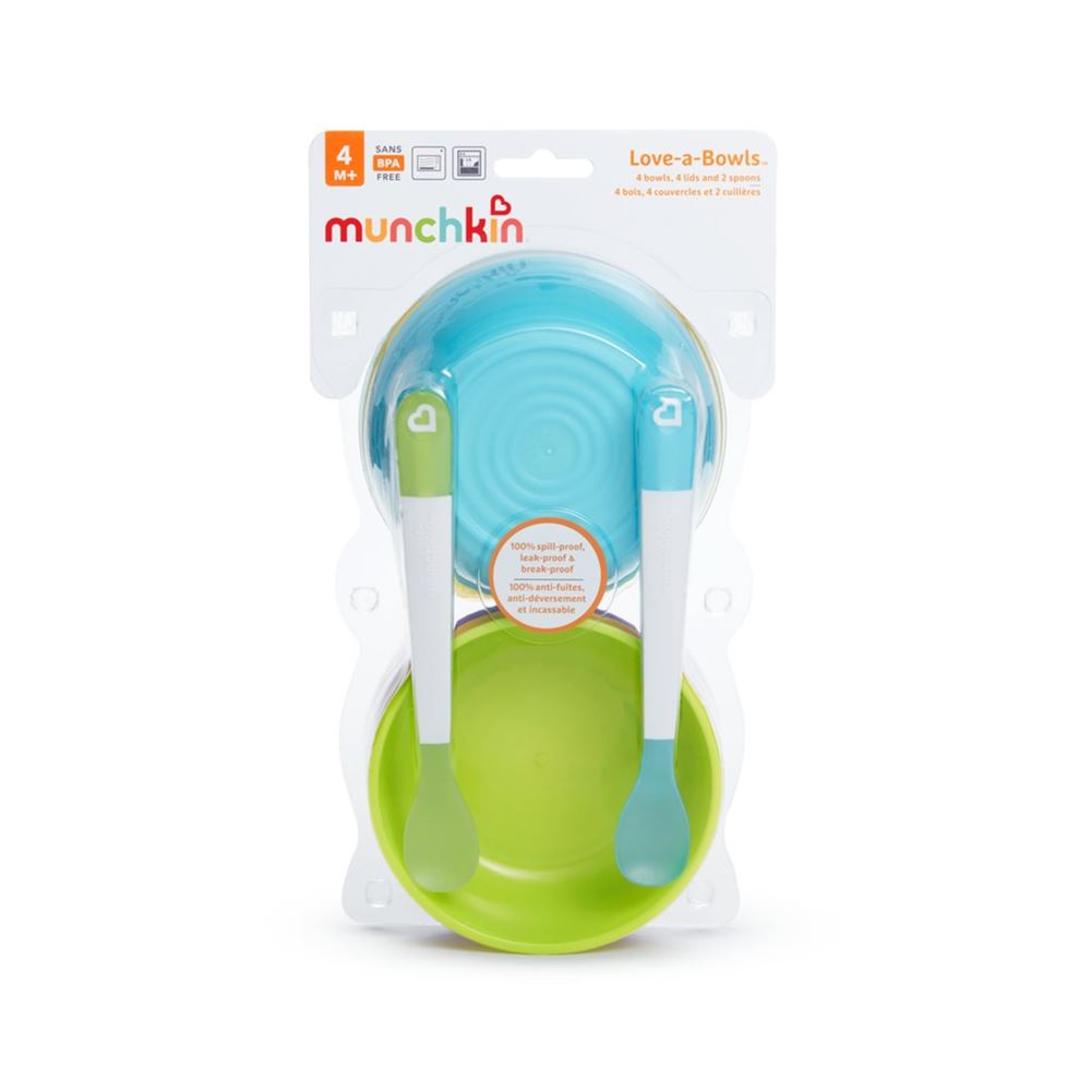 MUNCHKIN Set Bols & Cuillères 10 pièces | Repas Bébé