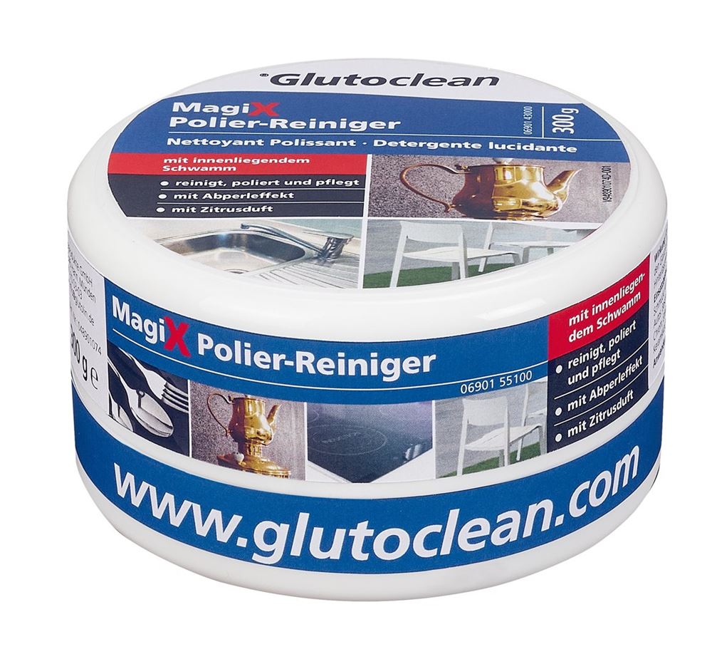 GLUTOCLEAN Nettoyant Poli MagiX 300g | Brillance