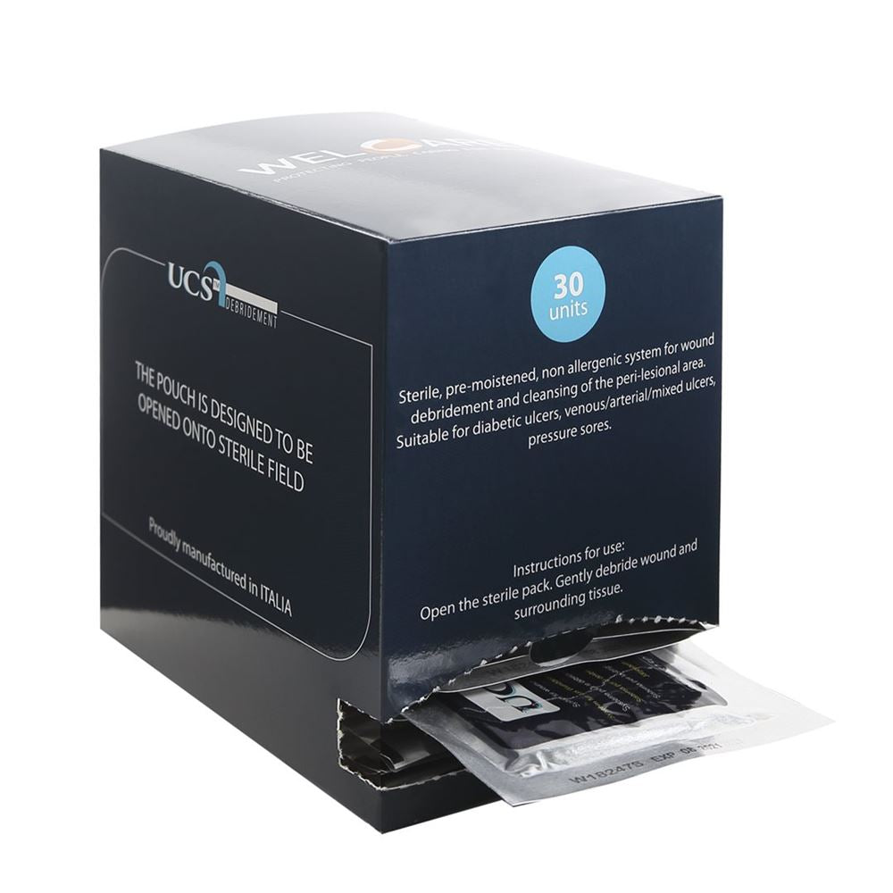 UCS Lingettes de nettoyage plaies stériles 30 pièces | Disp