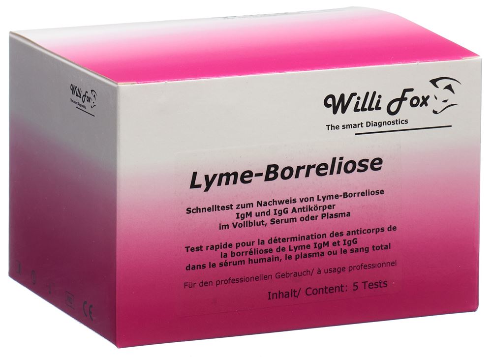 WILLI FOX Test Lyme-Borréliose 5 pièces | Diagnostic