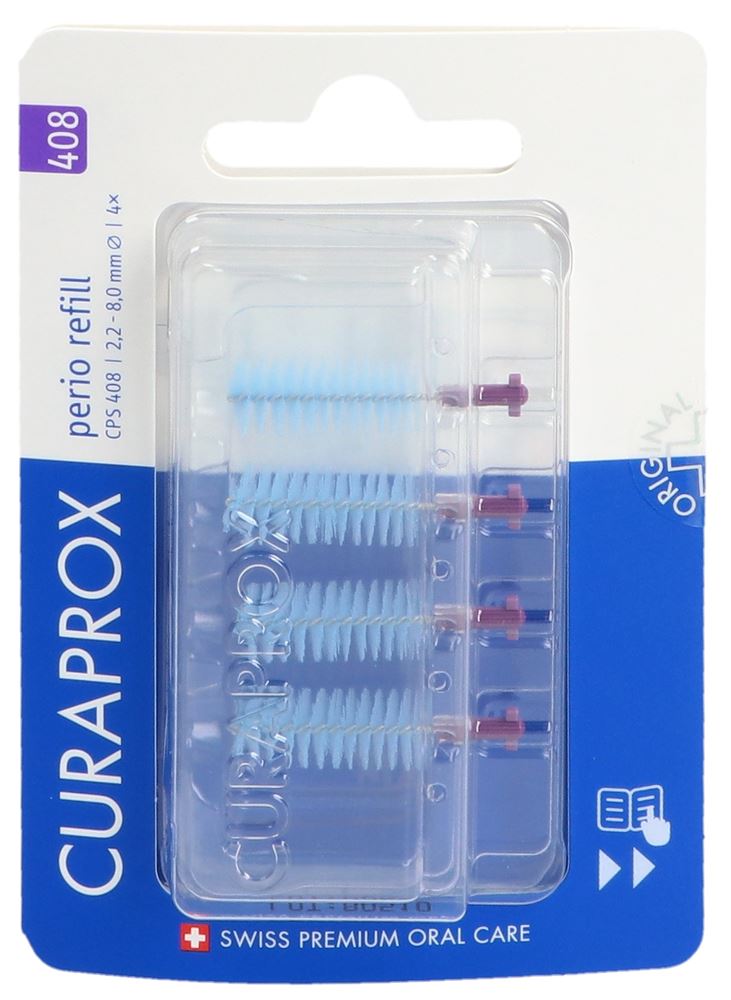 CURAPROX CPS 408 Perio Refill 4x Violet | Soin Gencives