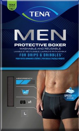TENA Men Washable Underwear L Noir | Réutilisable