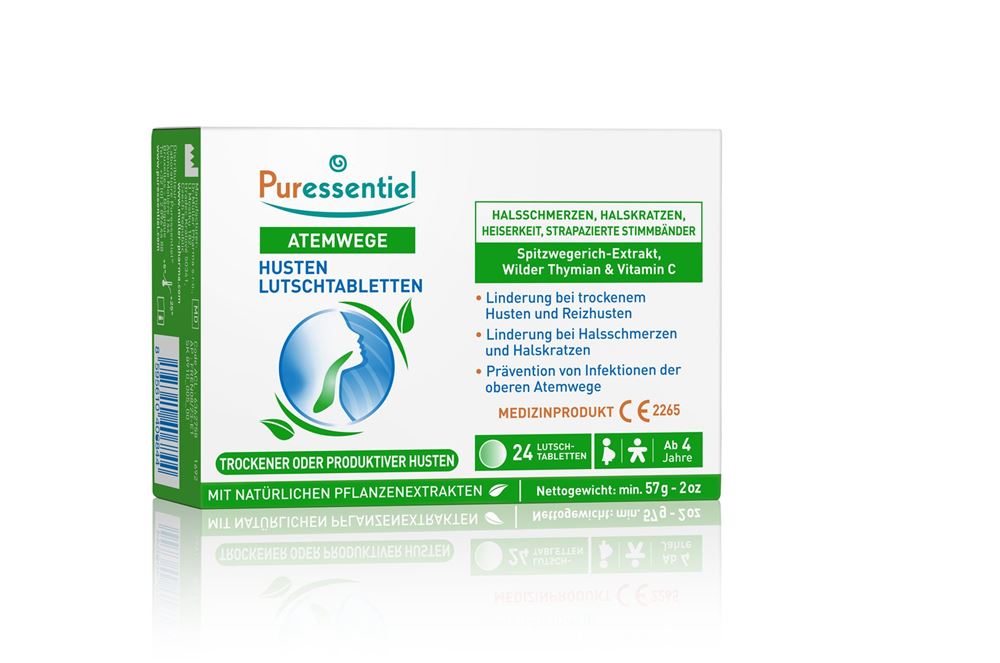 PURESSENTIEL Pastilles Toux 24 pièces | Soulagement Gorge