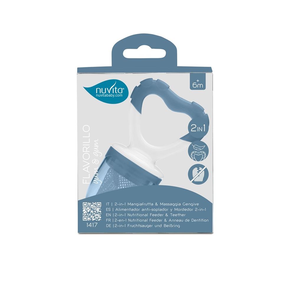 NUVITA Flavorillo Set Alimentation S/M | Bleu 2 Pièces