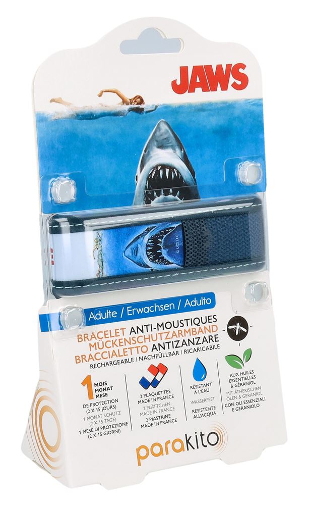 PARAKITO Bracelet Adulte Universal Jaws | Anti-Moustiques