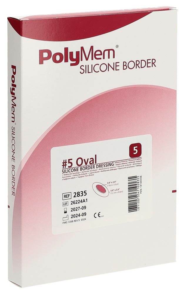 POLYMEM Silicone Border 12.7x8.8cm | 5 pièces