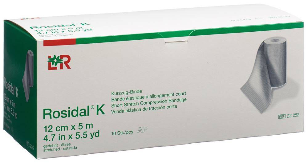 ROSIDAL Bande Compress. 12x5m | 10 pièces