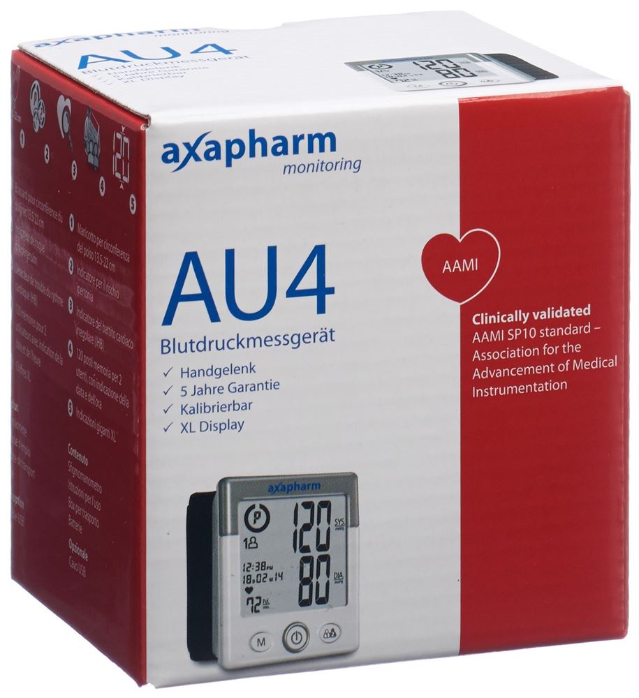 AXAPHARM AU4 Tensiomètre Poignet | Suivi Facile