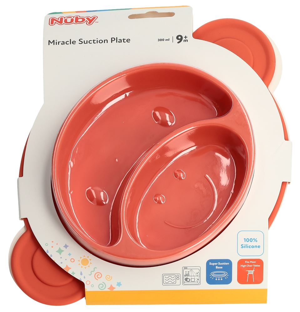 NUBY Assiette Bébé Silicone | Singe