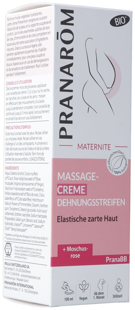 PRANAROM PranaBB Crème Massage Bio 100ml | Élasticité