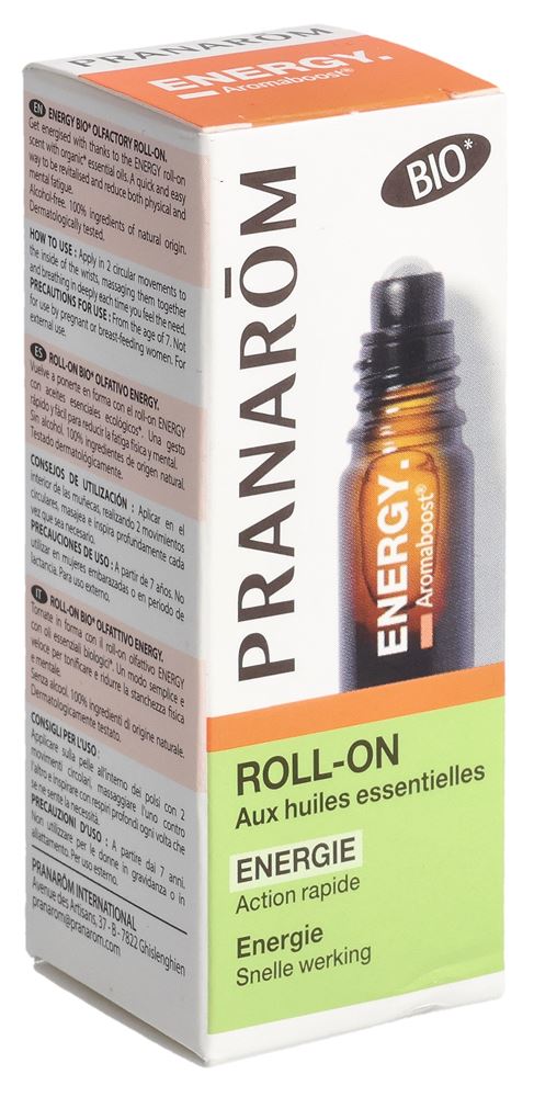 PRANAROM Aromaboost Energy Roll-on 5ml | Vitalité