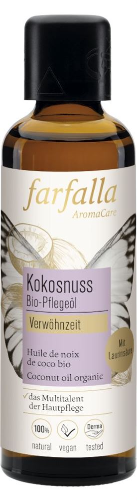 FARFALLA Huile de noix de coco bio Huile 75ml | Nourrissante