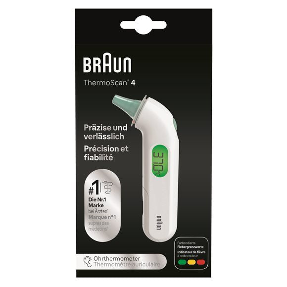 BRAUN ThermoScan 4 IRT3515WE Thermomètre | Rapide