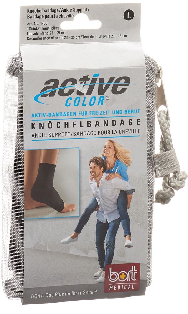 BORT ActiveColor Bandage Cheville S -21cm Noir | Soutien