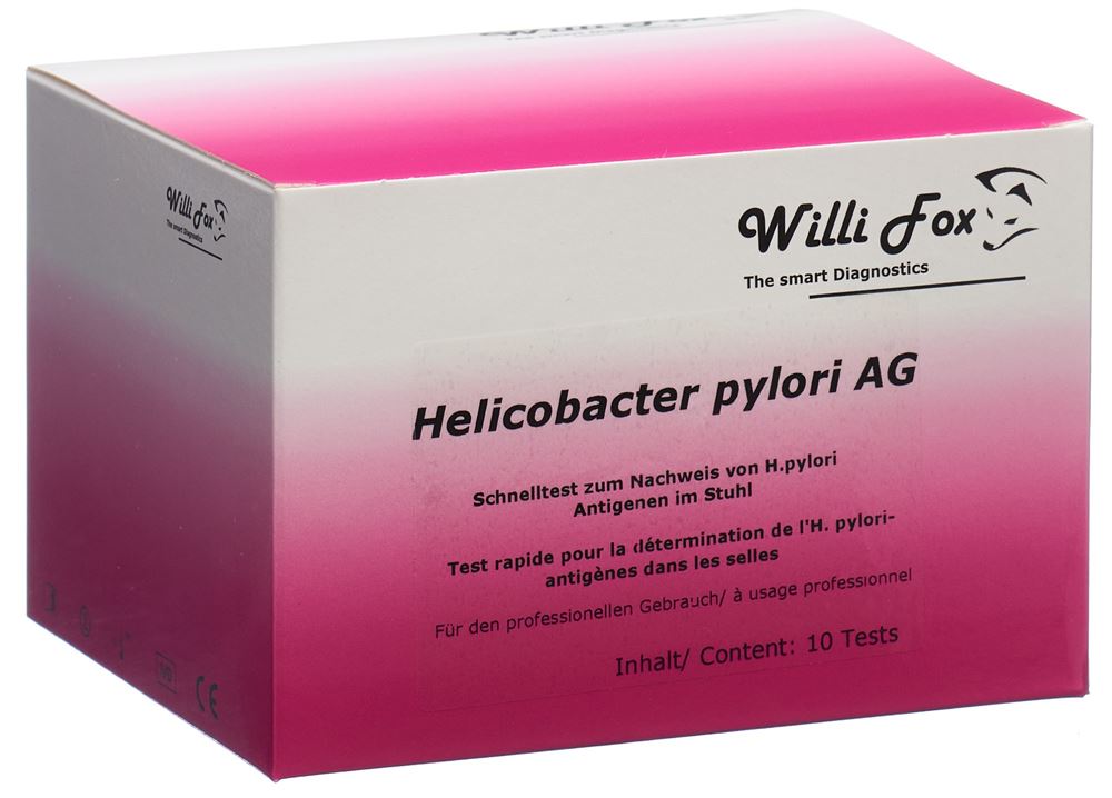 WILLI FOX Test H. Pylori Selles 10 pièces | Diagnostic
