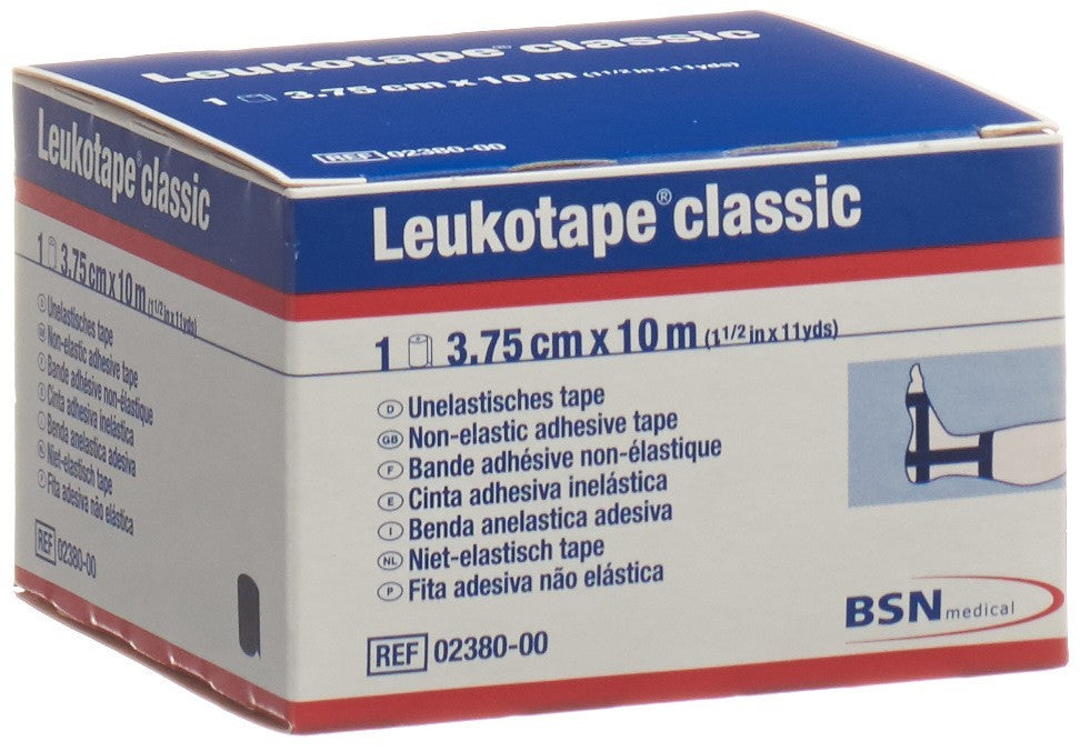 LEUKOTAPE classic Bande Adhésive 10mx3.75cm Noir | Maintien