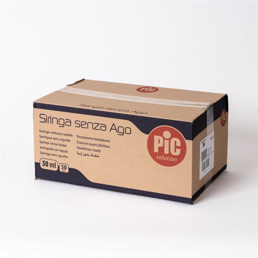 PIC SOLUTION Seringue 50/60ml Luer Lo 50 pièces | Usage Unique