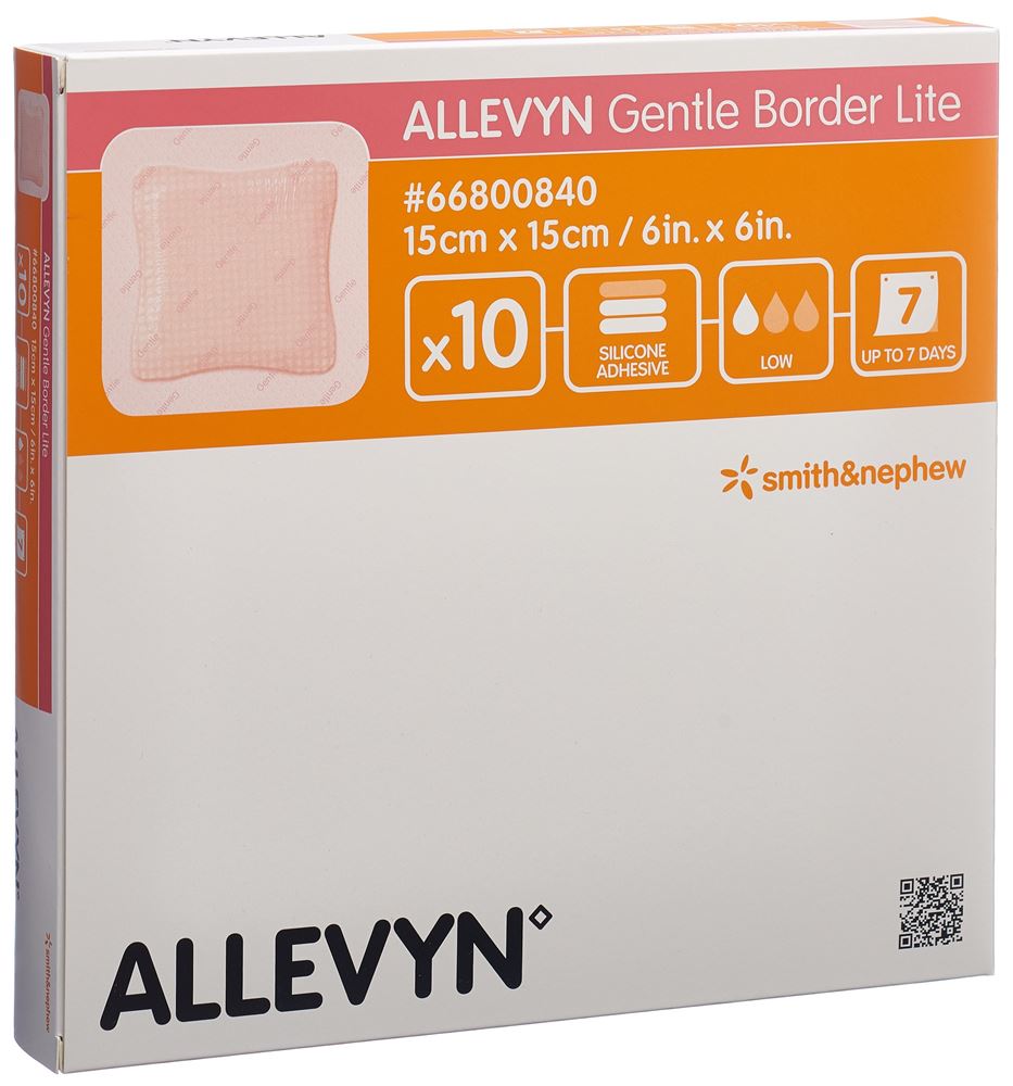 ALLEVYN GB Lite Pansement 15x15cm 10 pièces | Légèreté