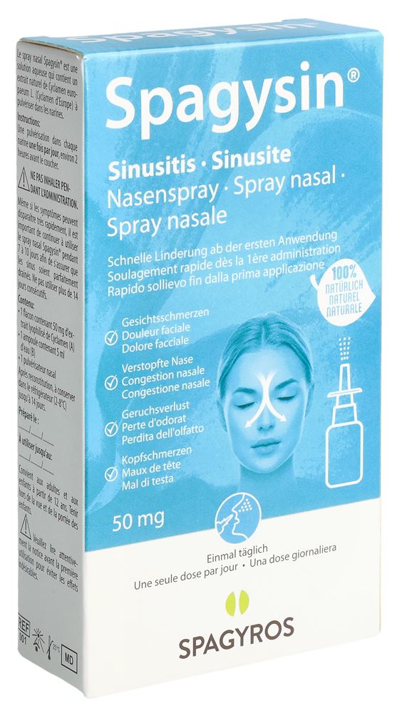 SPAGYSIN Spray Nasal Sinusite 50mg | Décongestionnant