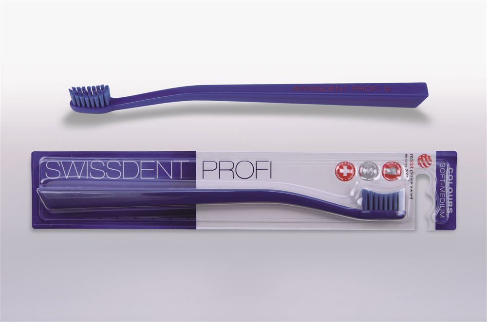 SWISSDENT Brosse Colours Bleu | Soft-Med