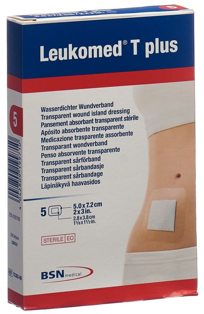 LEUKOMED T plus Pansement 7.2x5cm | 5 pièces