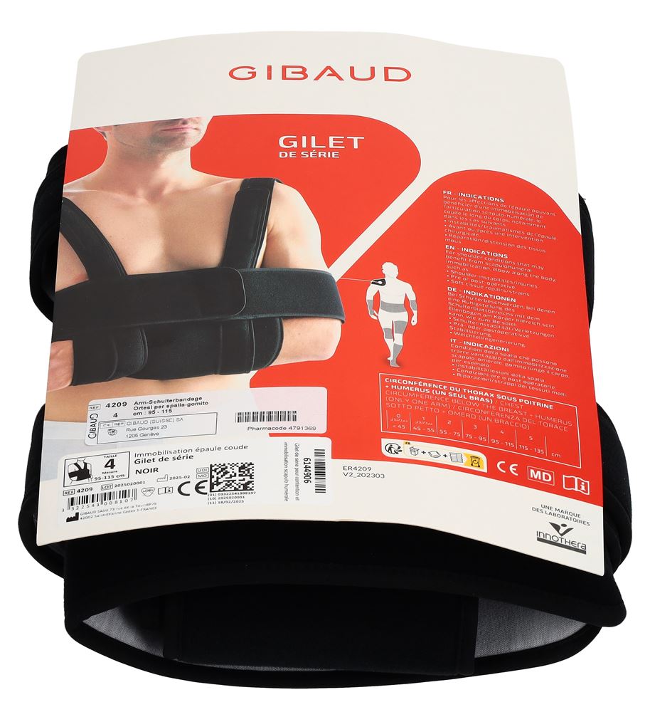 GIBAUD Bandage Épaule Gr4 <115cm | Soutien