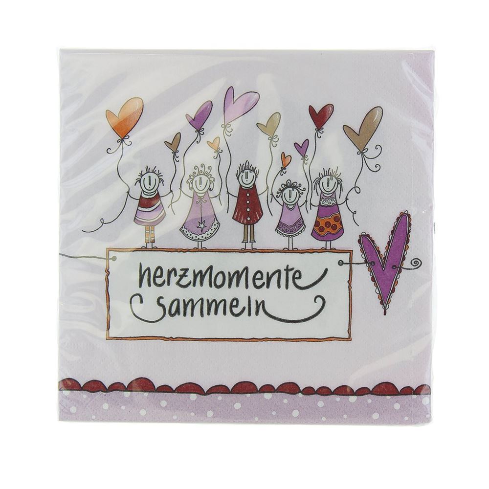 HERBORISTERIA Serviettes Moments Cœur 20 pièces | Décoration