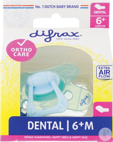 DIFRAX Nuggi Dental 6+M Silicone Sucette | Bébé