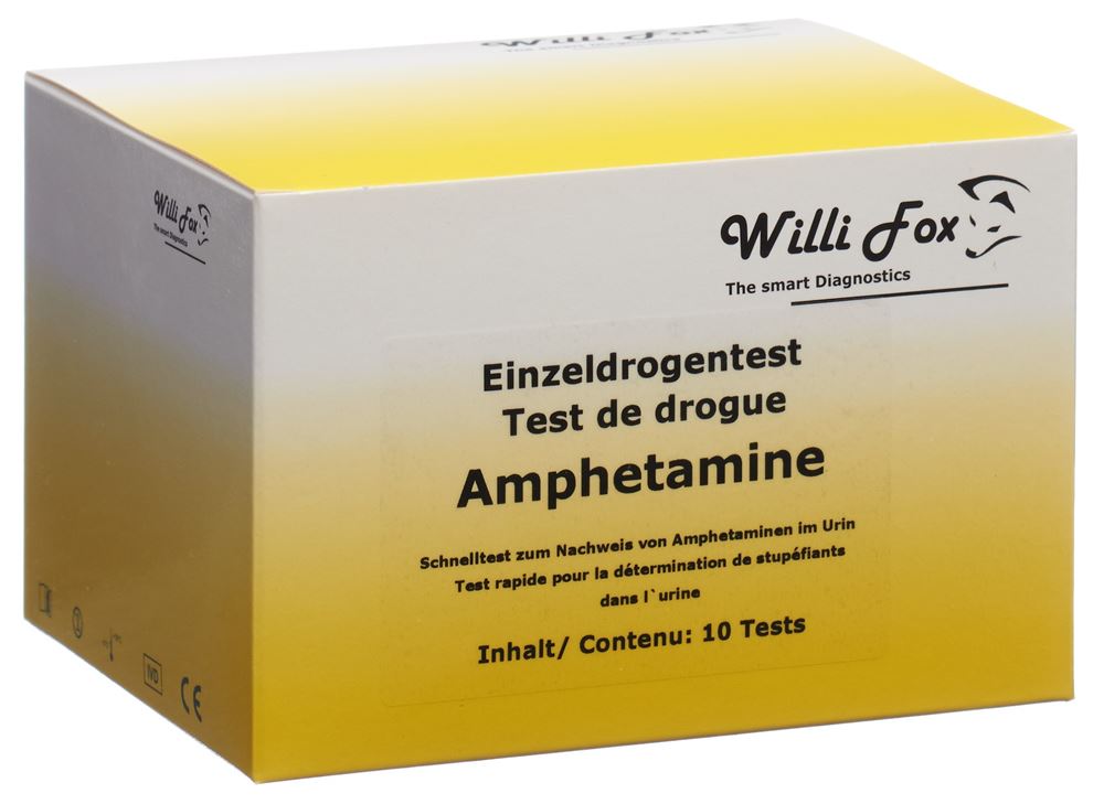 WILLI FOX Amphetamine Urin Test 10 pièces | Test Drogues
