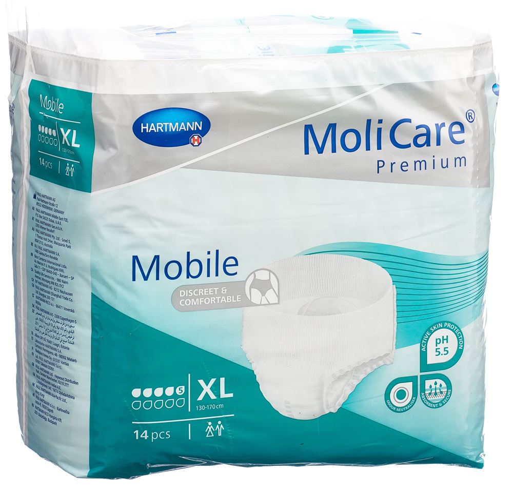 MOLICARE Mobile 5 XL Protections 14 pièces | Protection