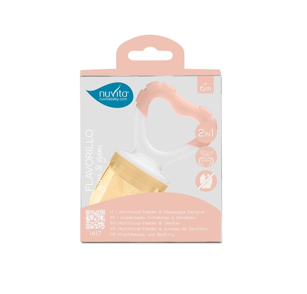 NUVITA Flavorillo Set Alimentation S/M | Rose 2 Pièces